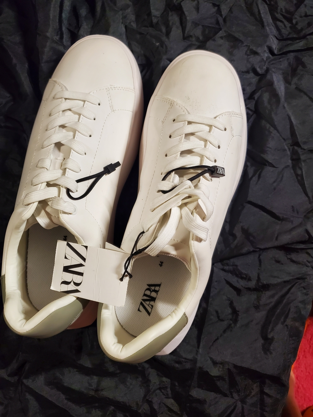 ZARA White Leather Sneakers